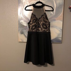 Black lace dress